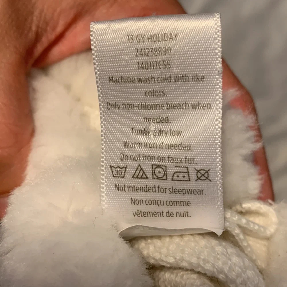 Gymboree girls sweater dress white and black nordic fair isle snowflake 3-6 mo - Picture 6 of 6